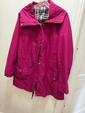 Lands End pink spring jacket